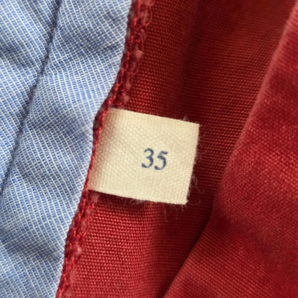 J.Crew Chino Shorts Mens 35 Red Classic Fit Preppy Style Cotton Summer Fashion